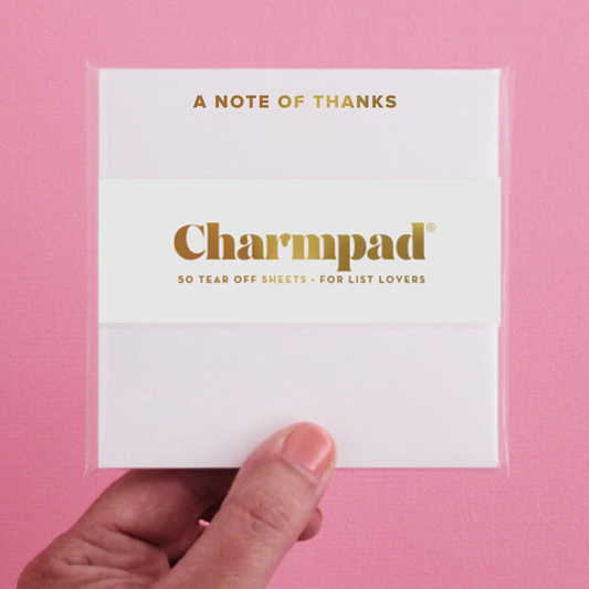 A Note of Thanks Charmpad®