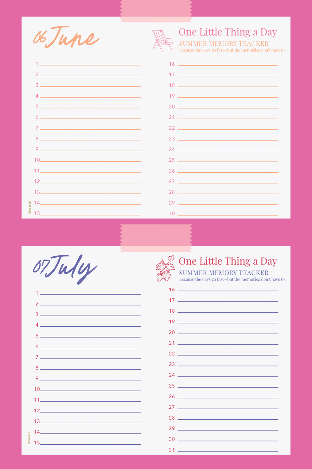 Summer Memory Tracker - Free Download